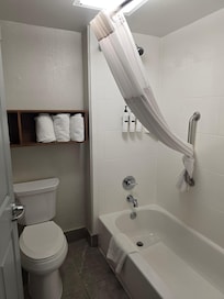 Bathroom with fluffy towels.
