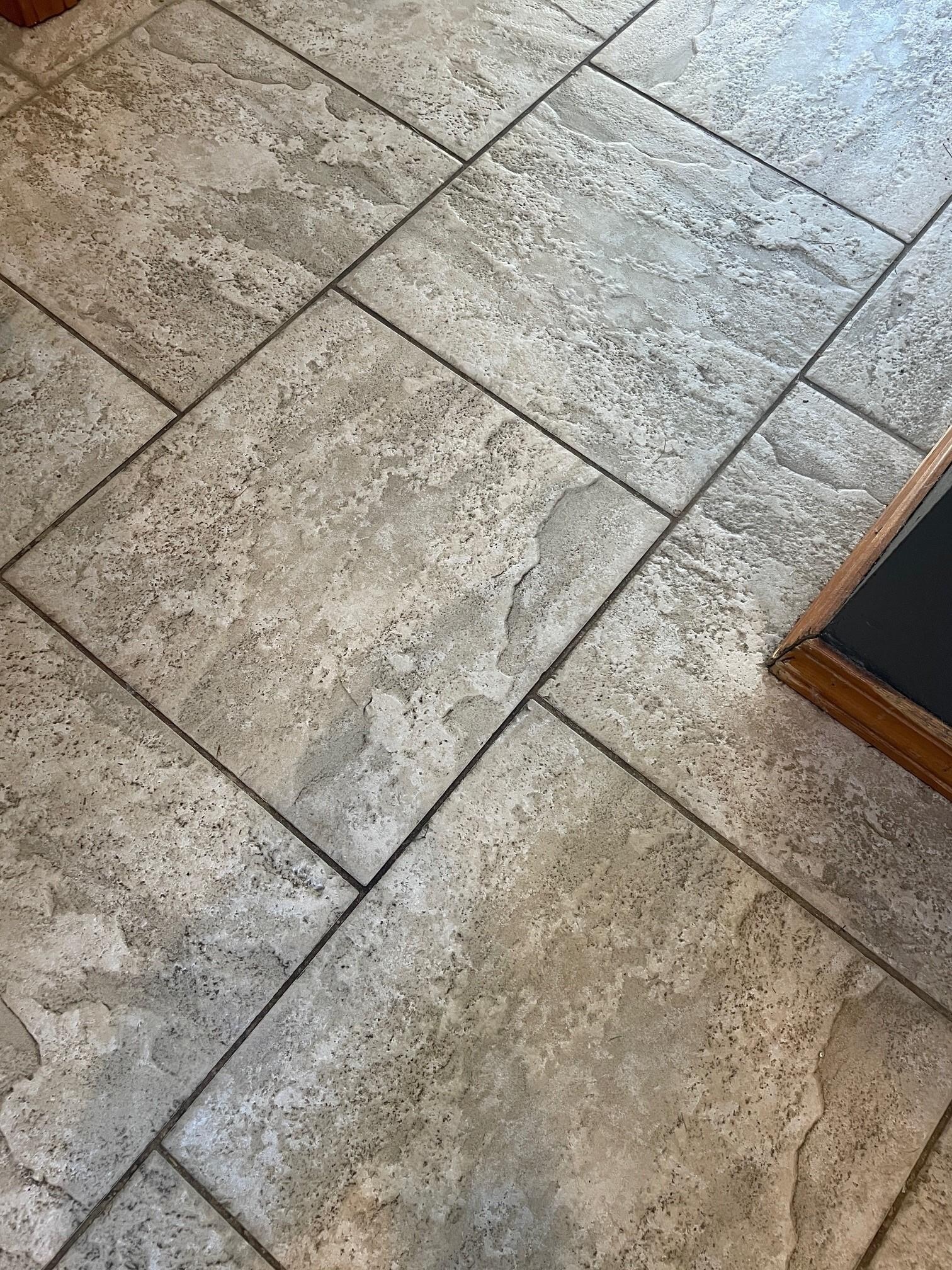 Tile floors were in need of a deep clean.