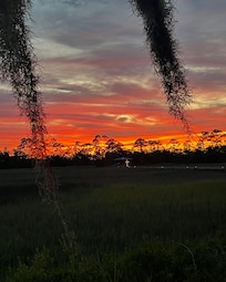 Stunning sunset views from the lot directly across the street.