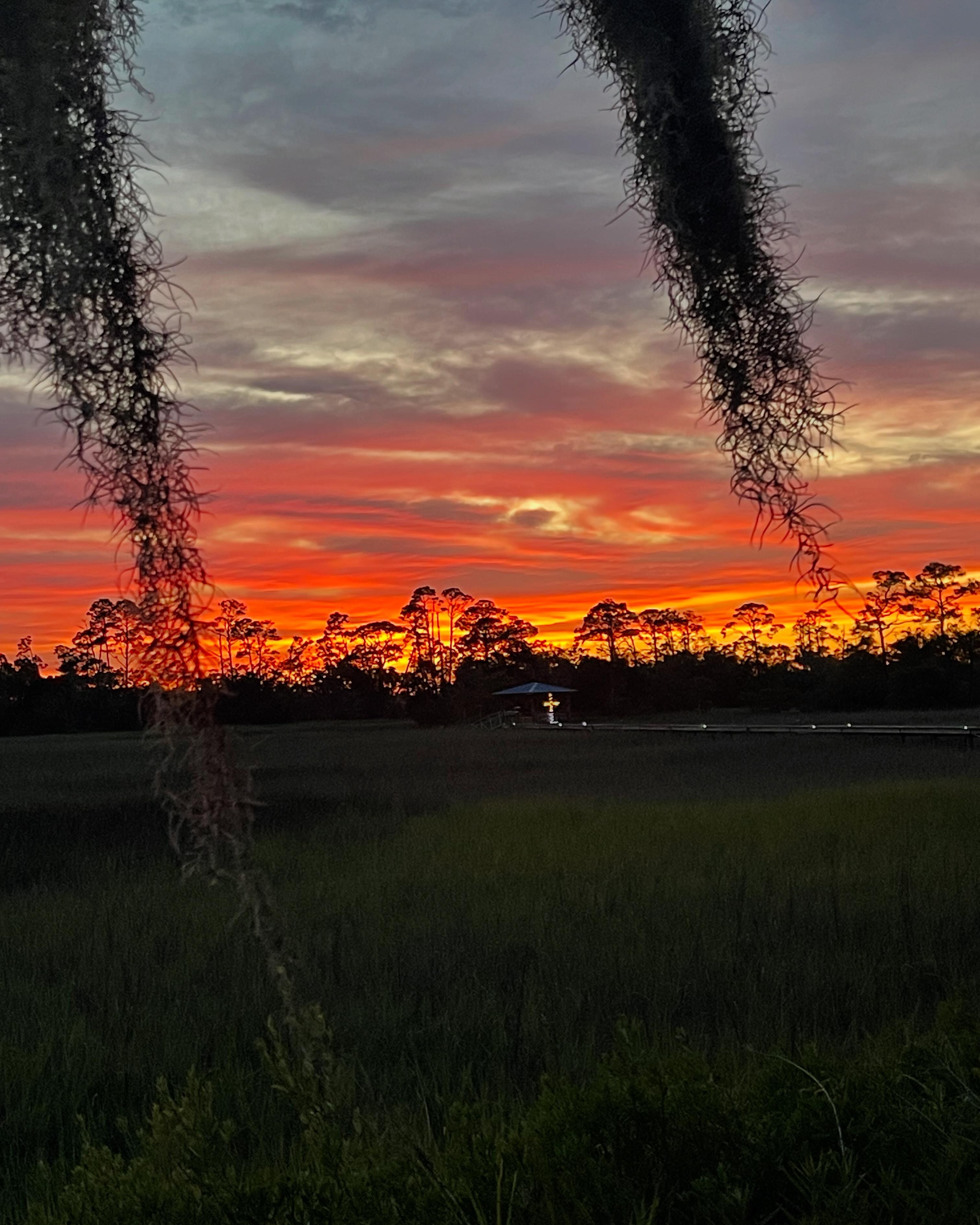 Stunning sunset views from the lot directly across the street. 