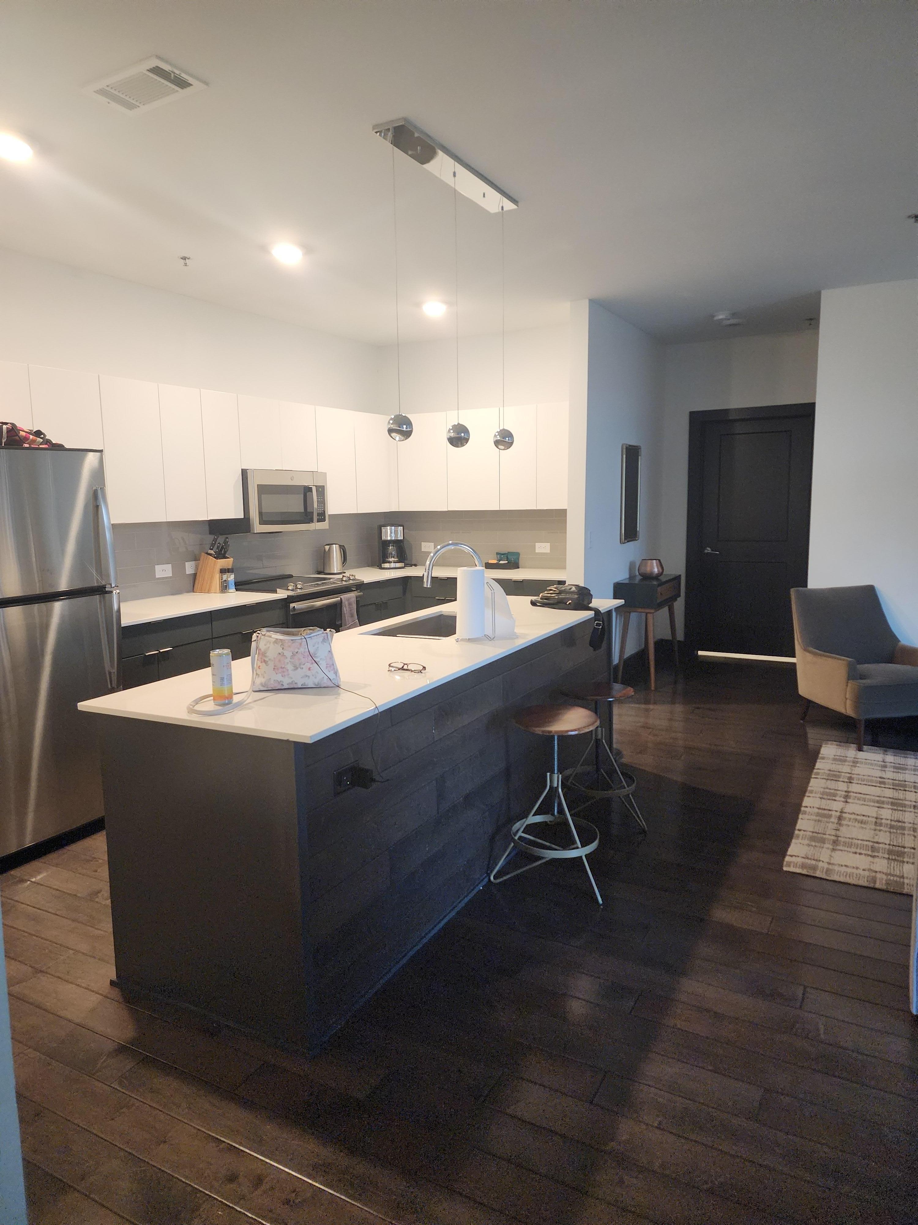 This was a very spacious area very open very comfortable.