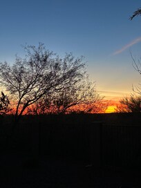 Gorgeous sunsets from the back patio.
