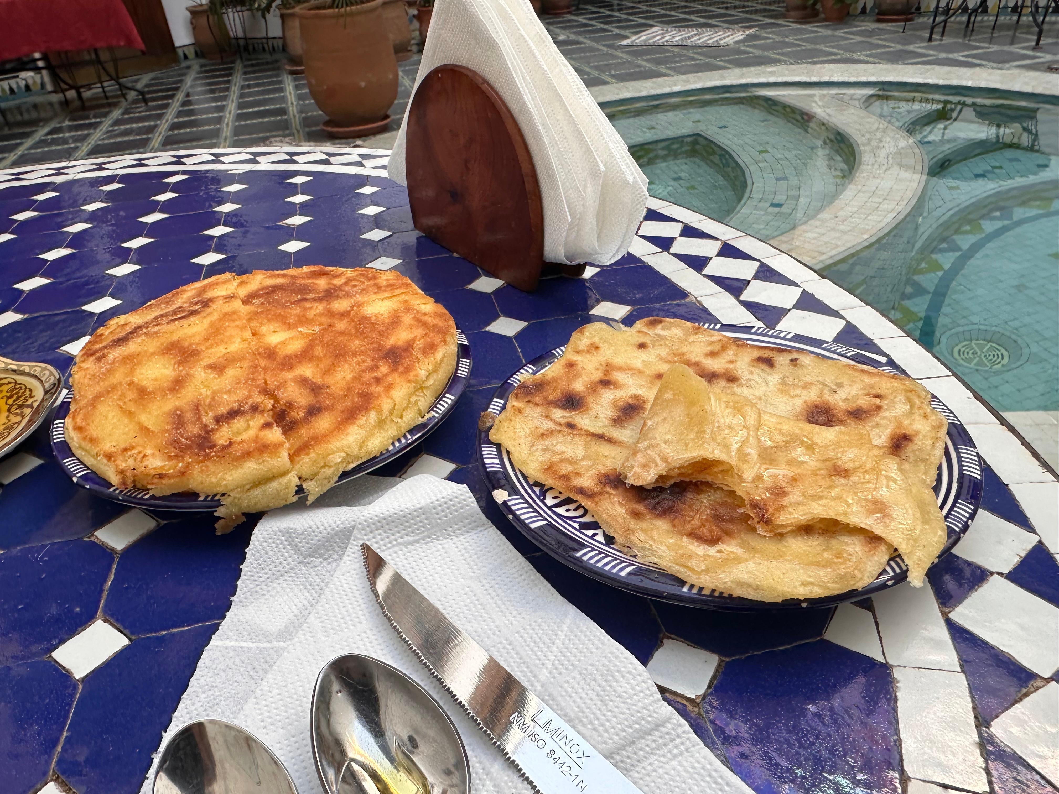 Breakfast is cooked fresh.
