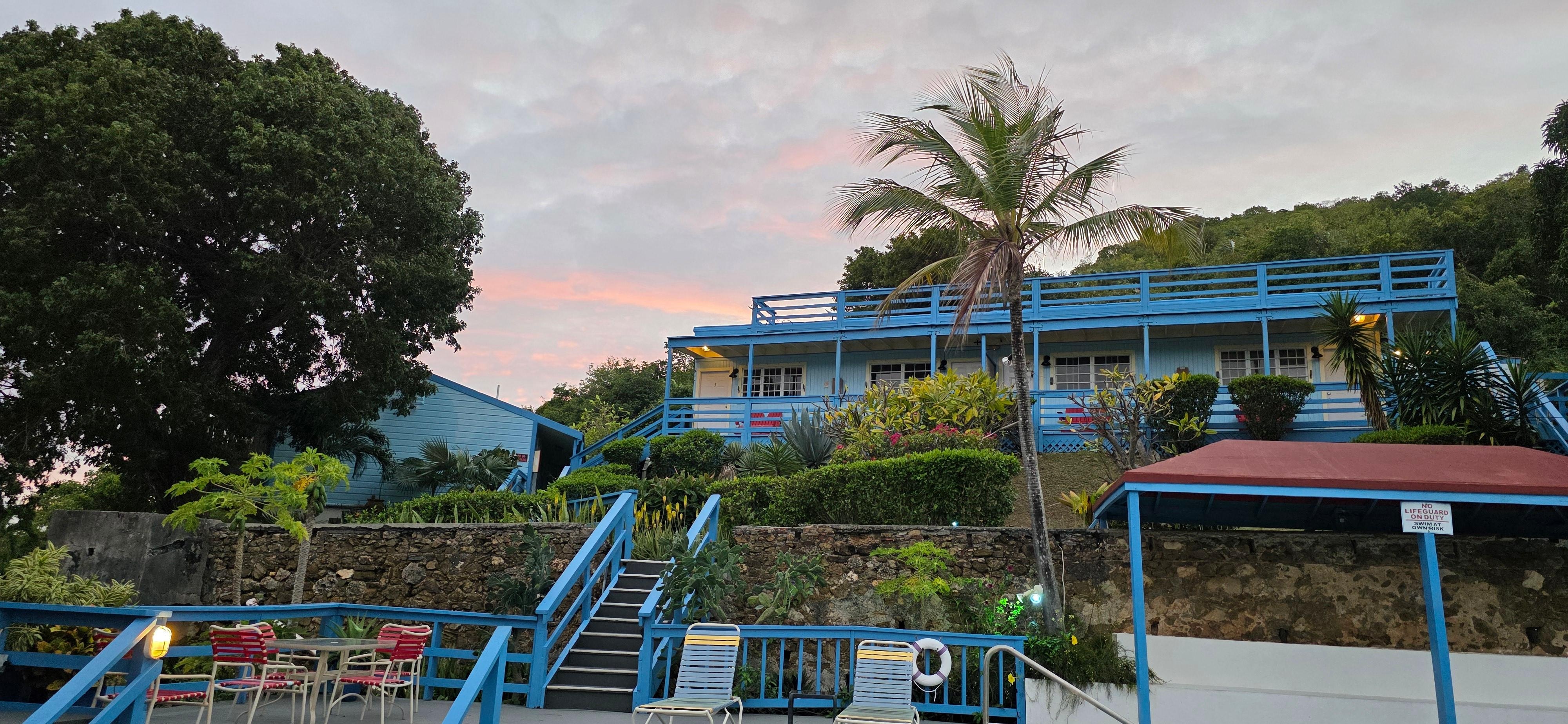 A view to the upper units