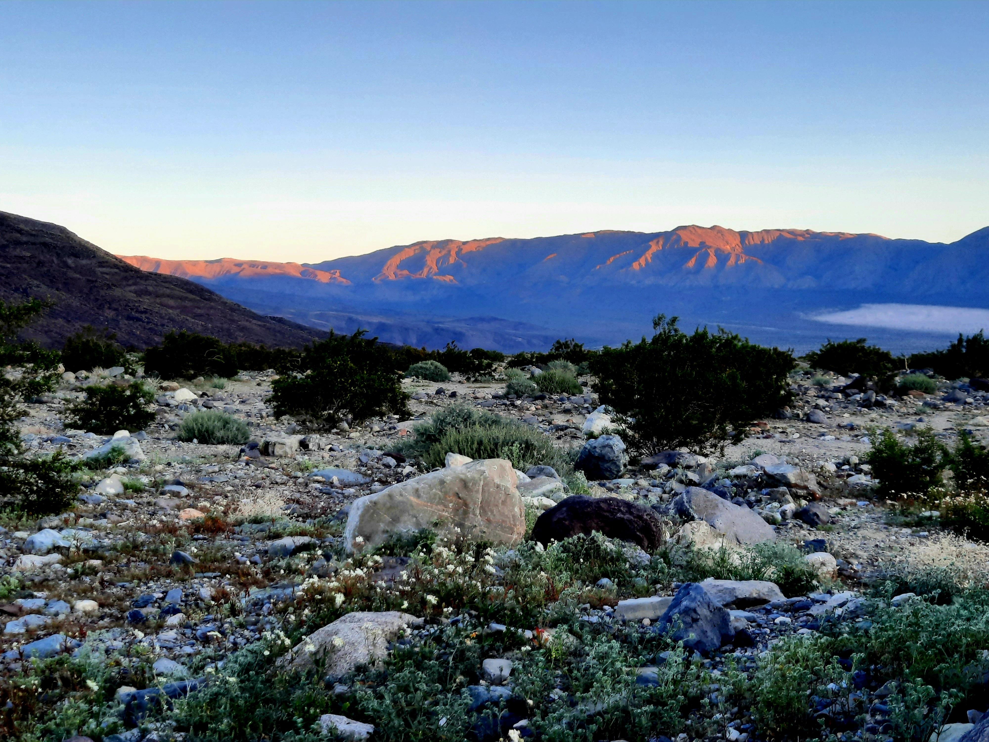 View at sunrise from the RV park