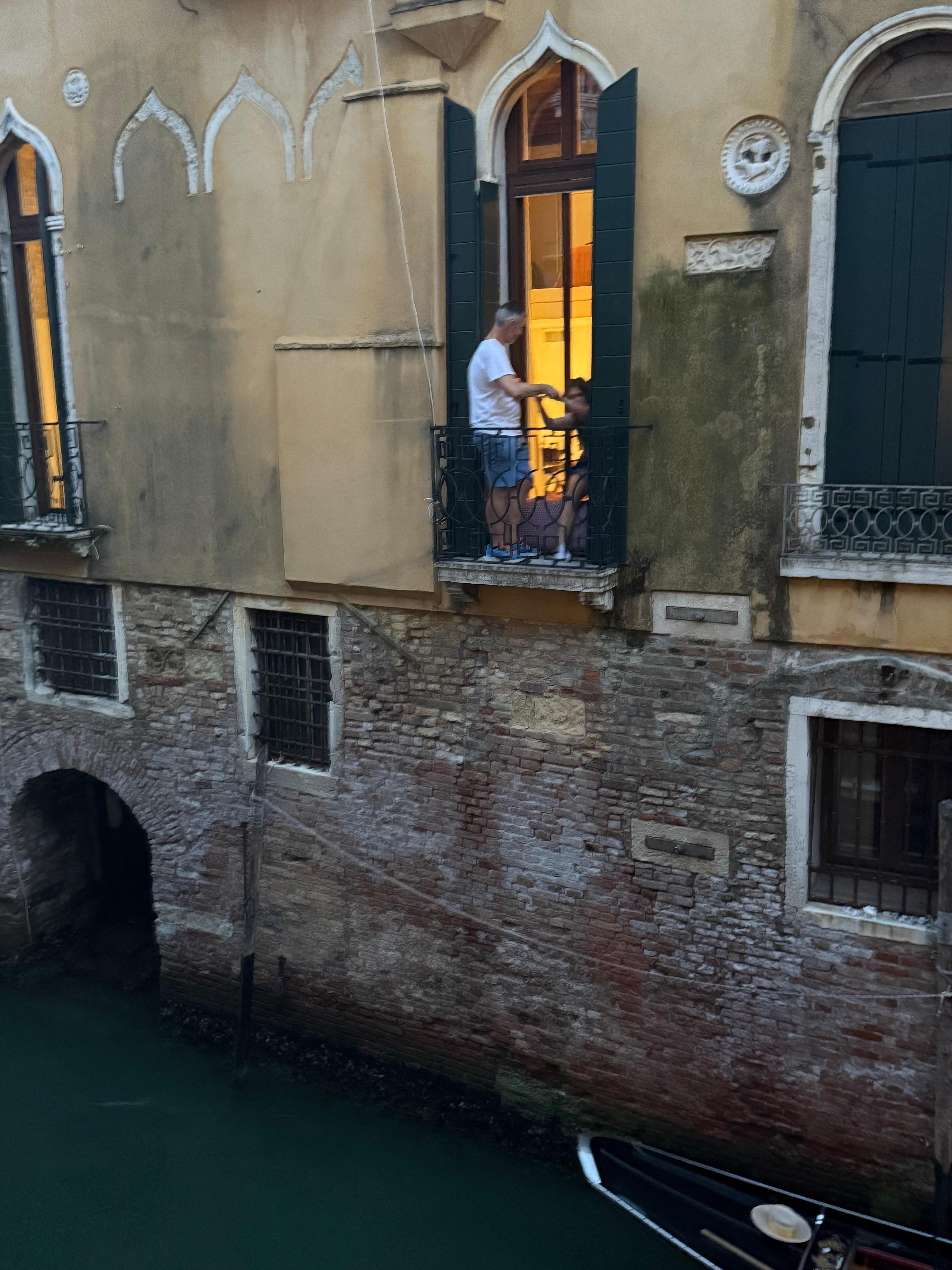 Shared balcony view