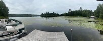 Panoramic from dock bench.