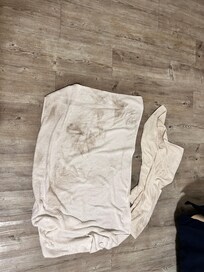The towel after wiping our feet off