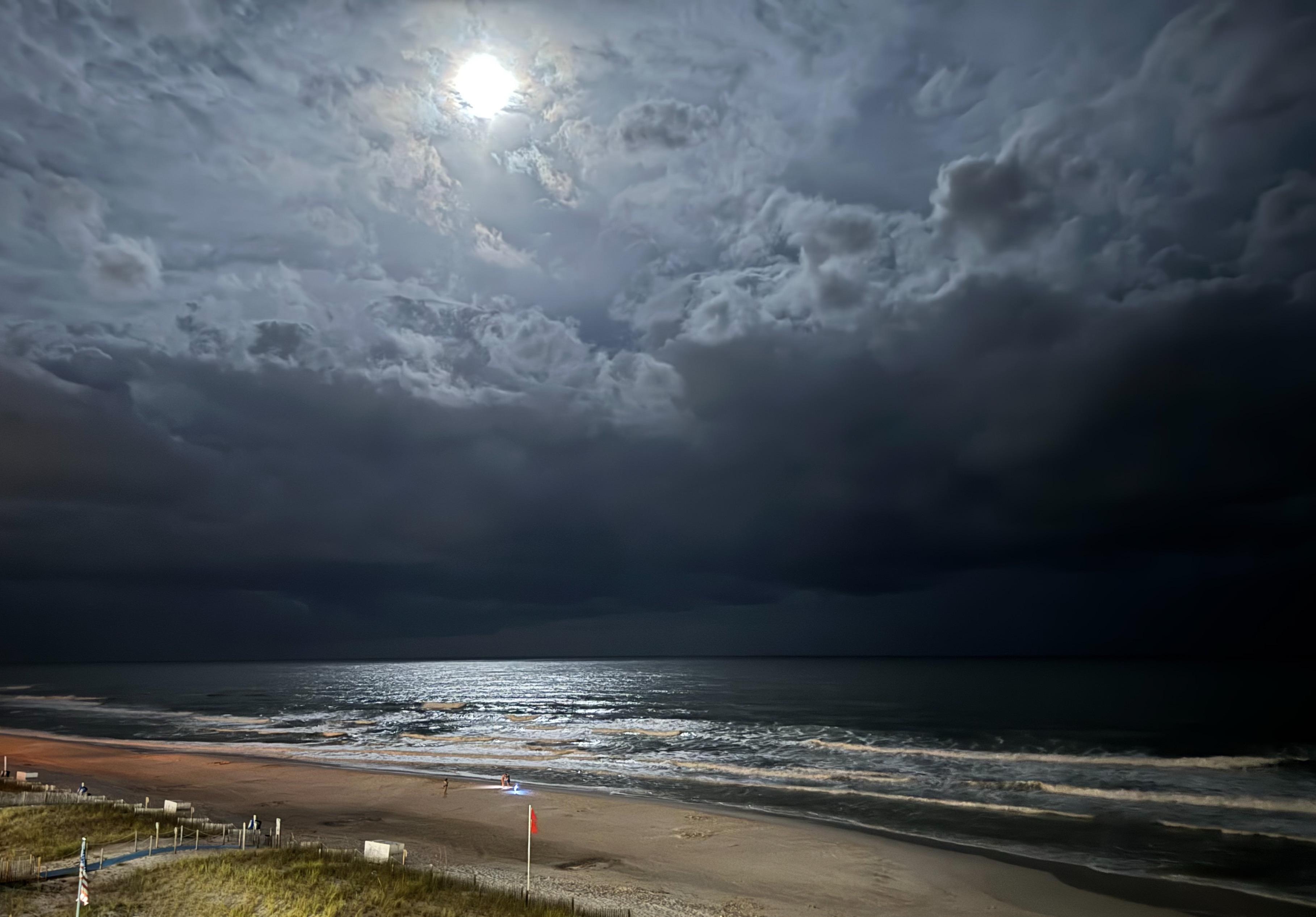 Beautiful night on the balcony 