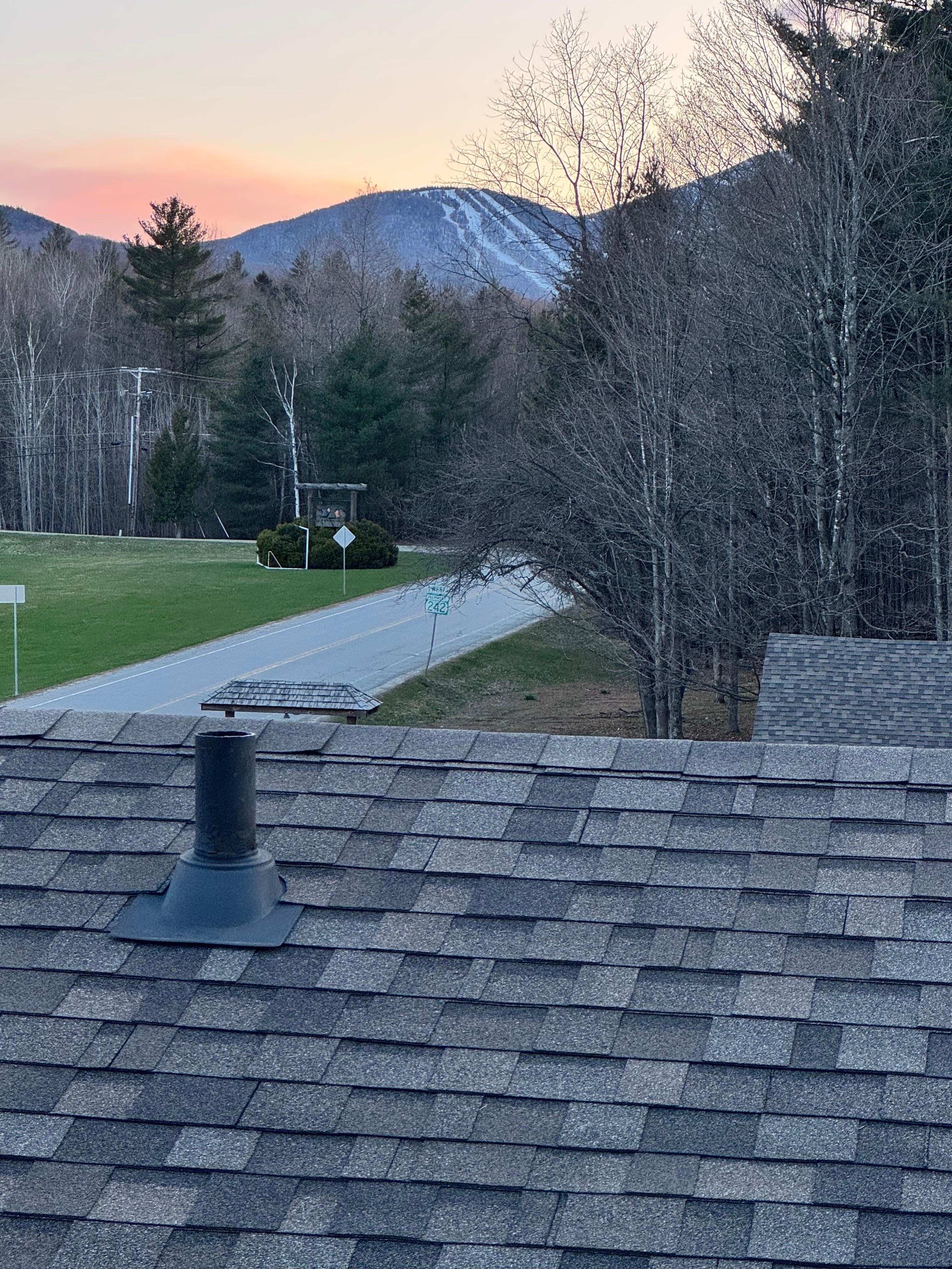 View of Jay Peak slopes from 3rd floor, unit 15