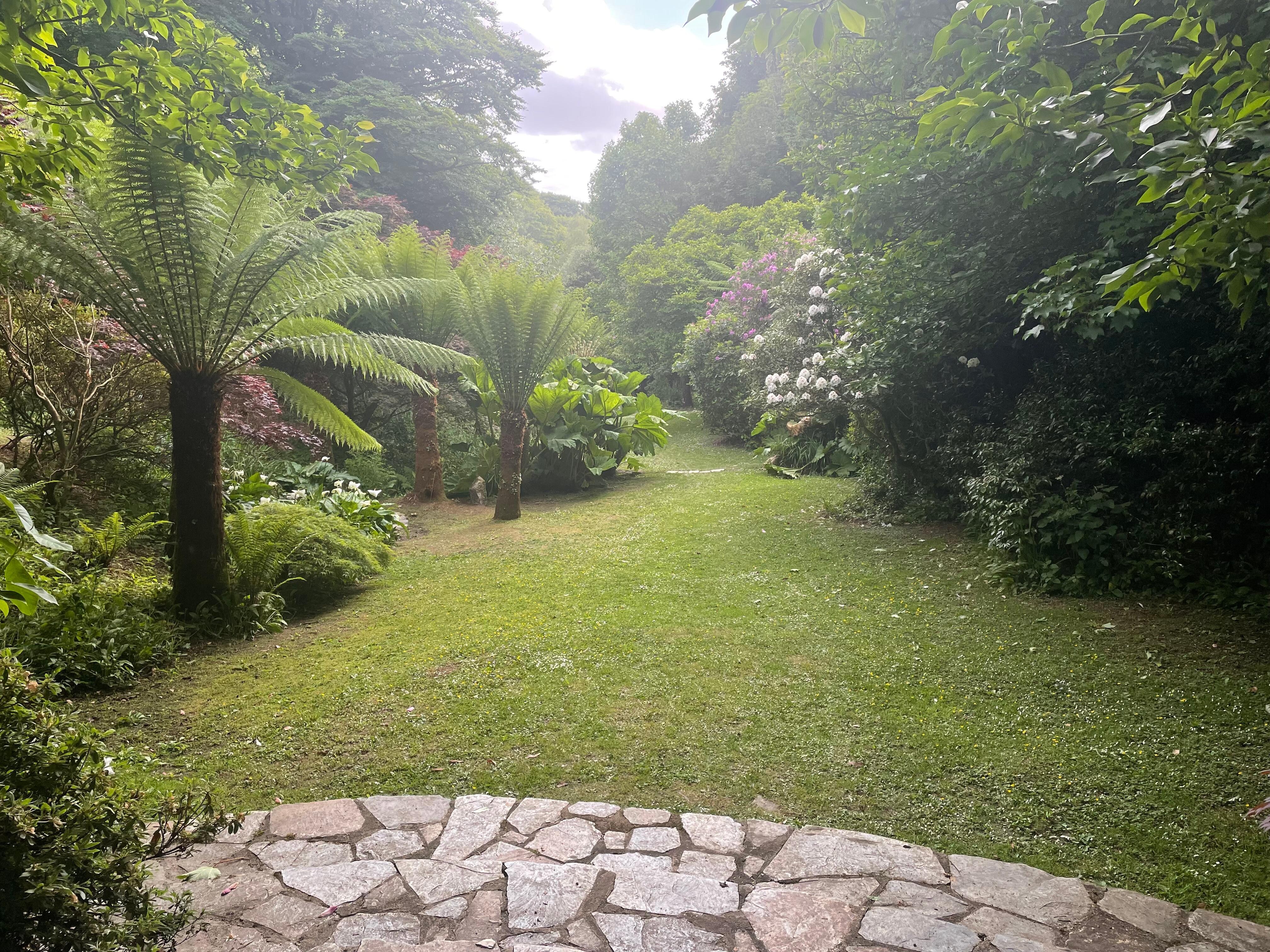 The gardens on the walk down to the sea
