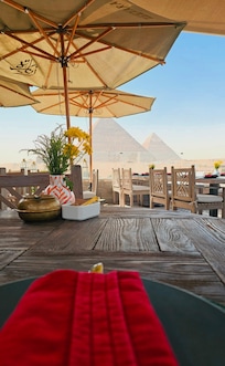 Rooftop restaurant view