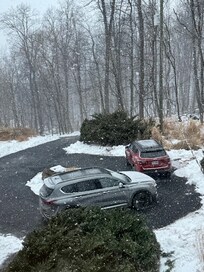 Driveway was prepared and safe (even for guests from Houston who aren’t used to snow)