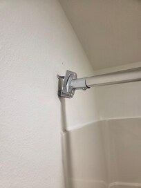 About to come out of the wall.