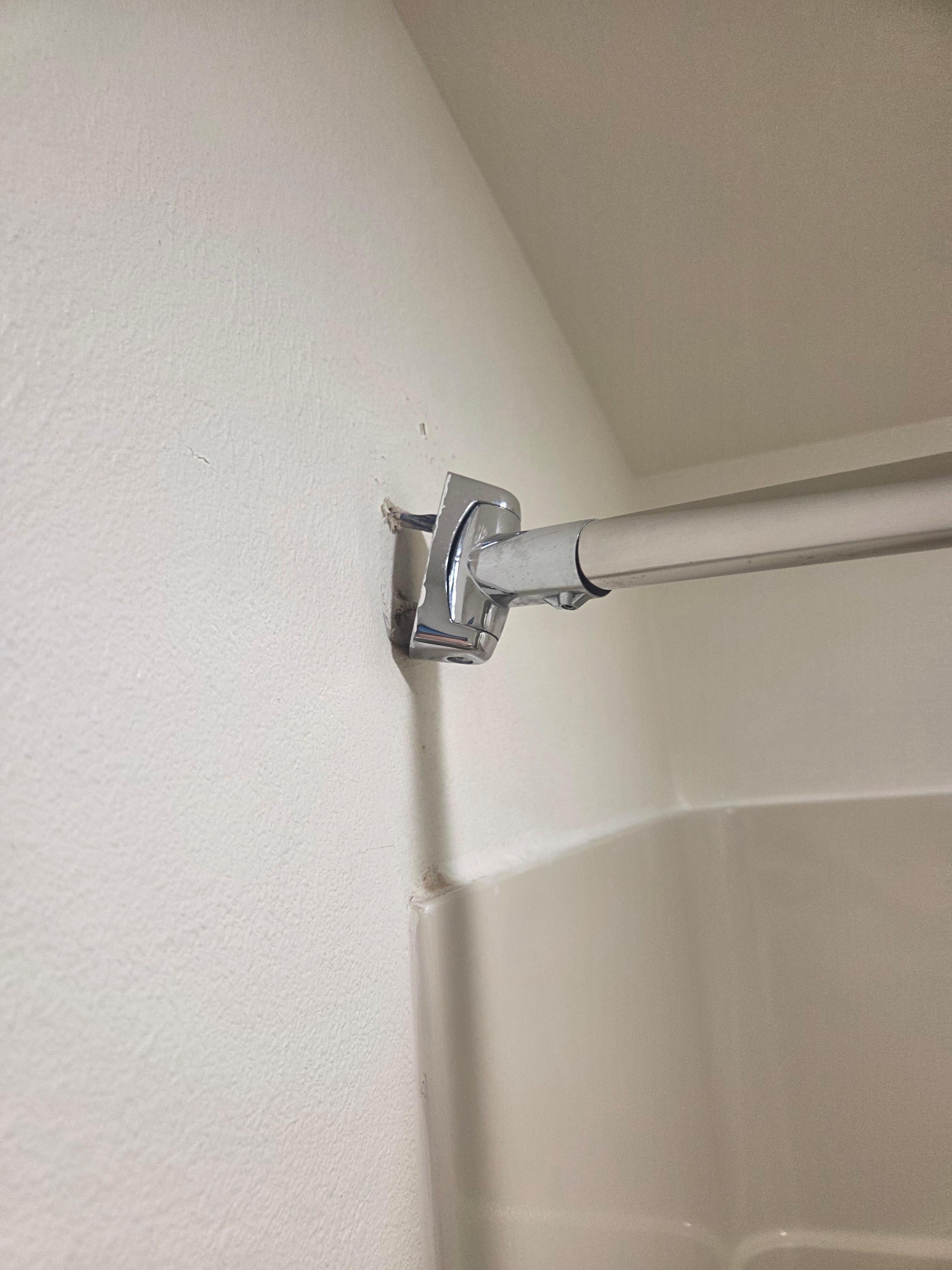 About to come out of the wall. 