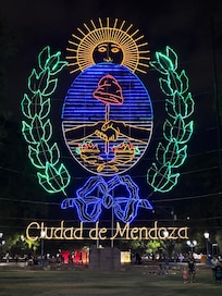 Sign in the plaza across the street