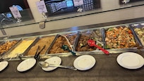 Parte del buffet de la comida