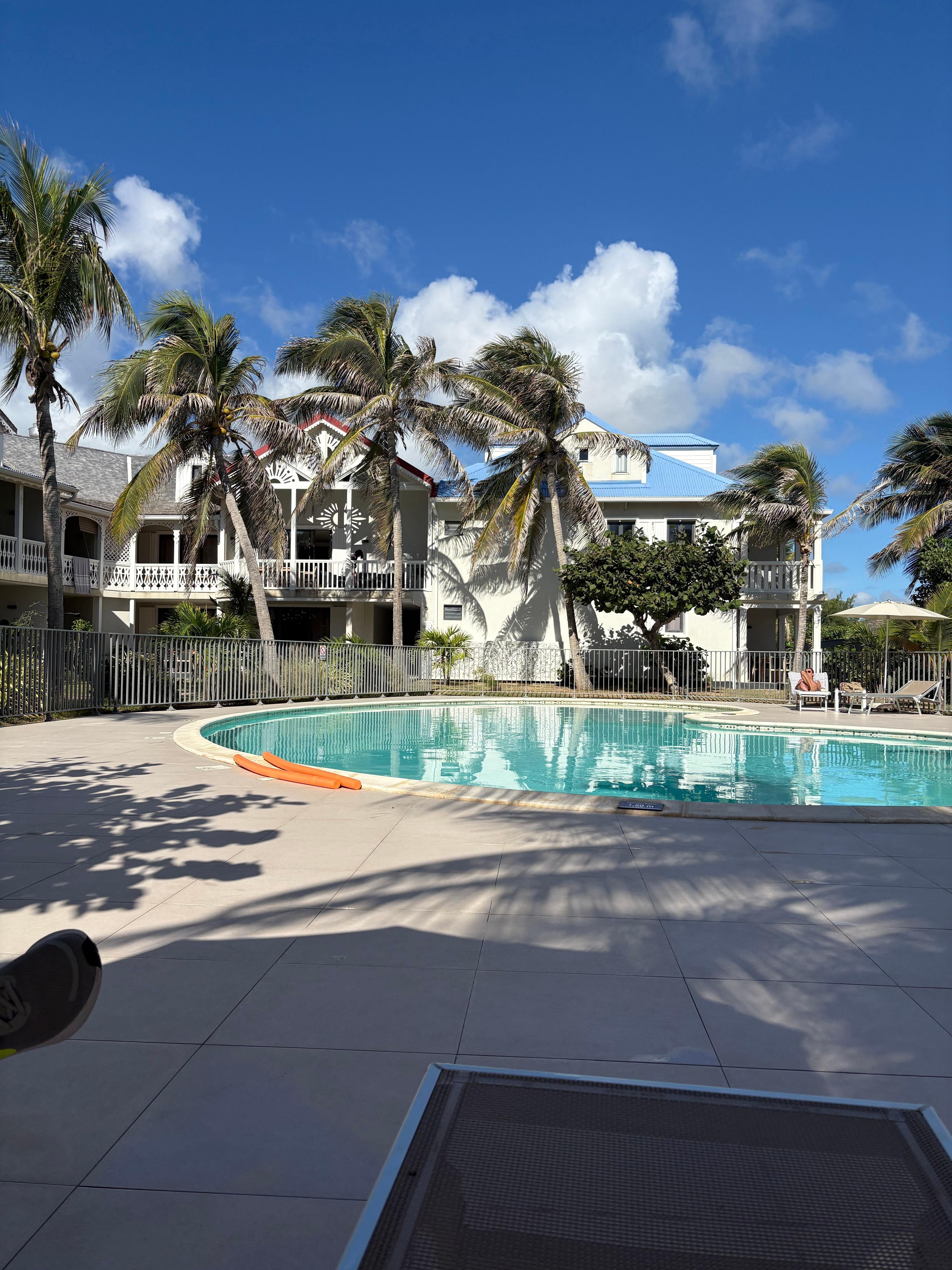 Pool view from the balcony
