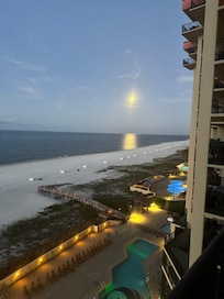 Early morning view from the balcony