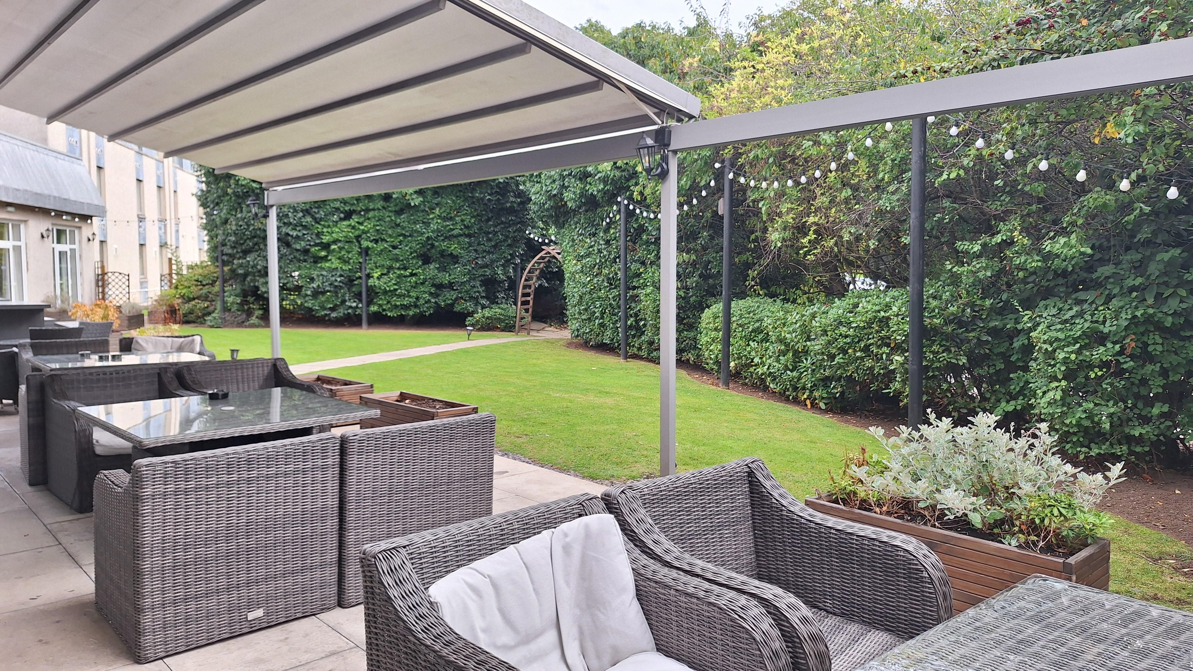 Nice outside sitting area