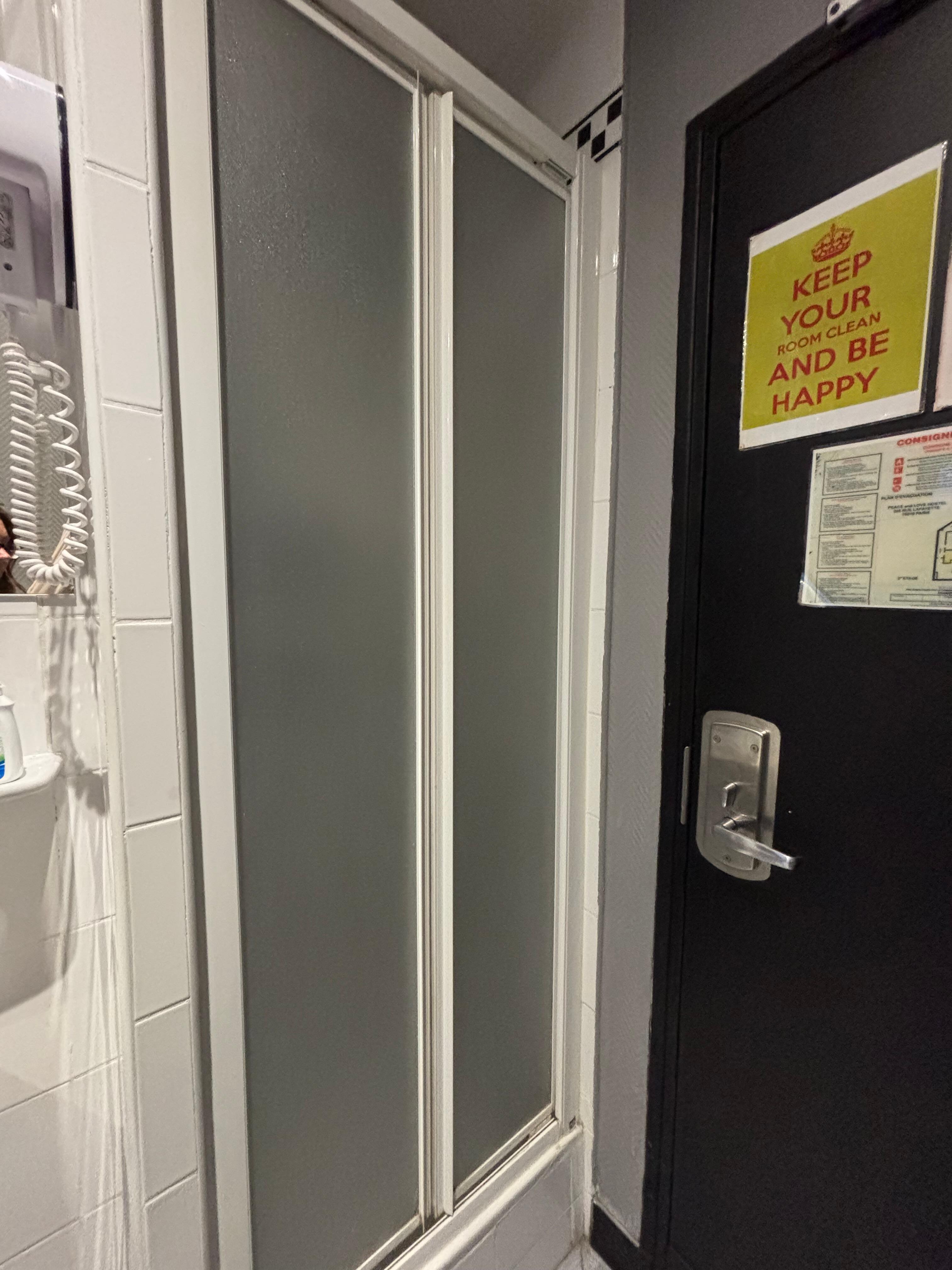Shower in room 