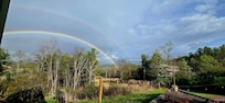 Double Rainbow over the mountains