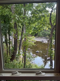 Our view from the dining room while eating.