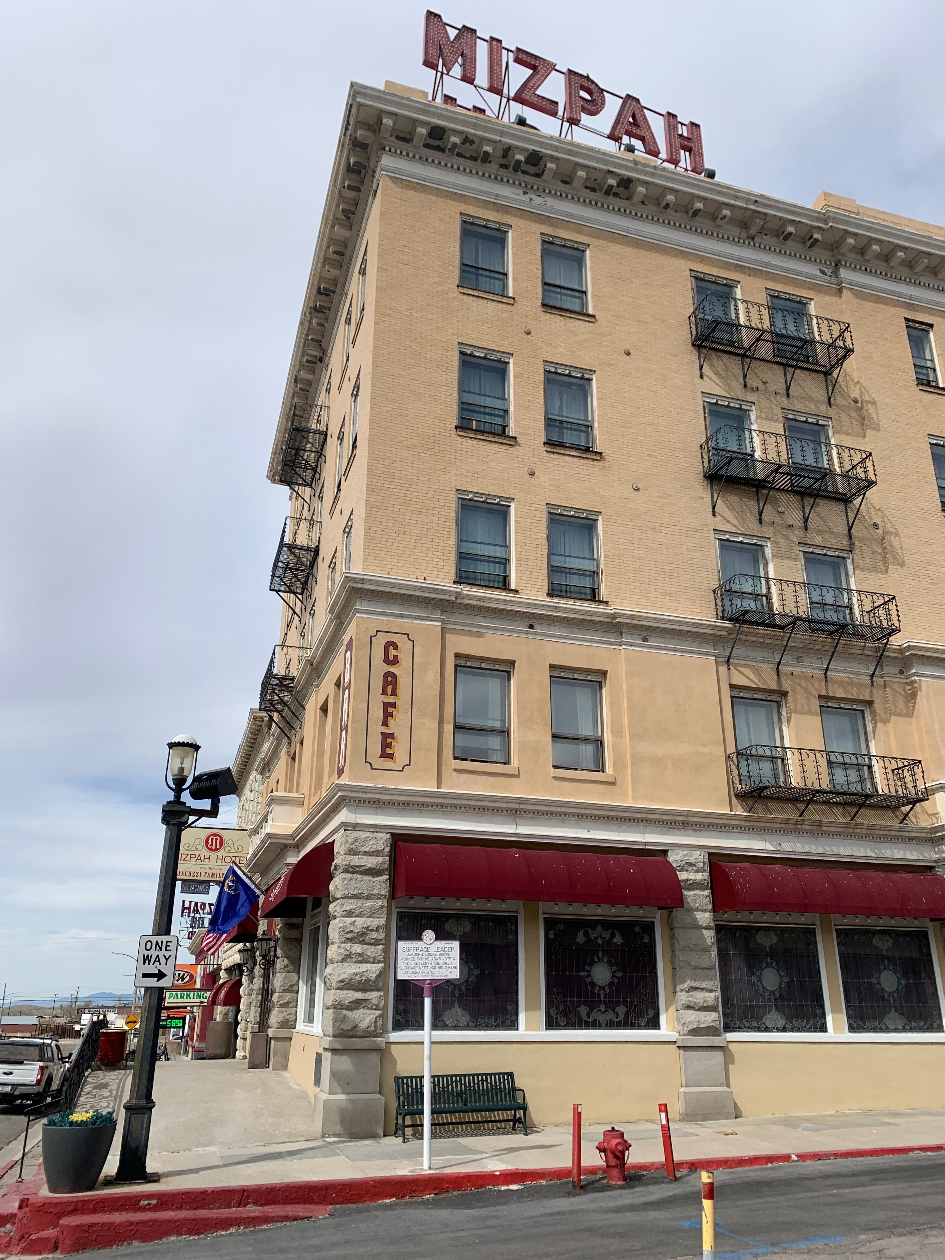 Side of the Mizpah Hotel.