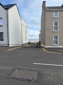 Beach only one block away