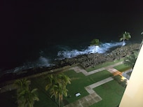 Midnight balcony view