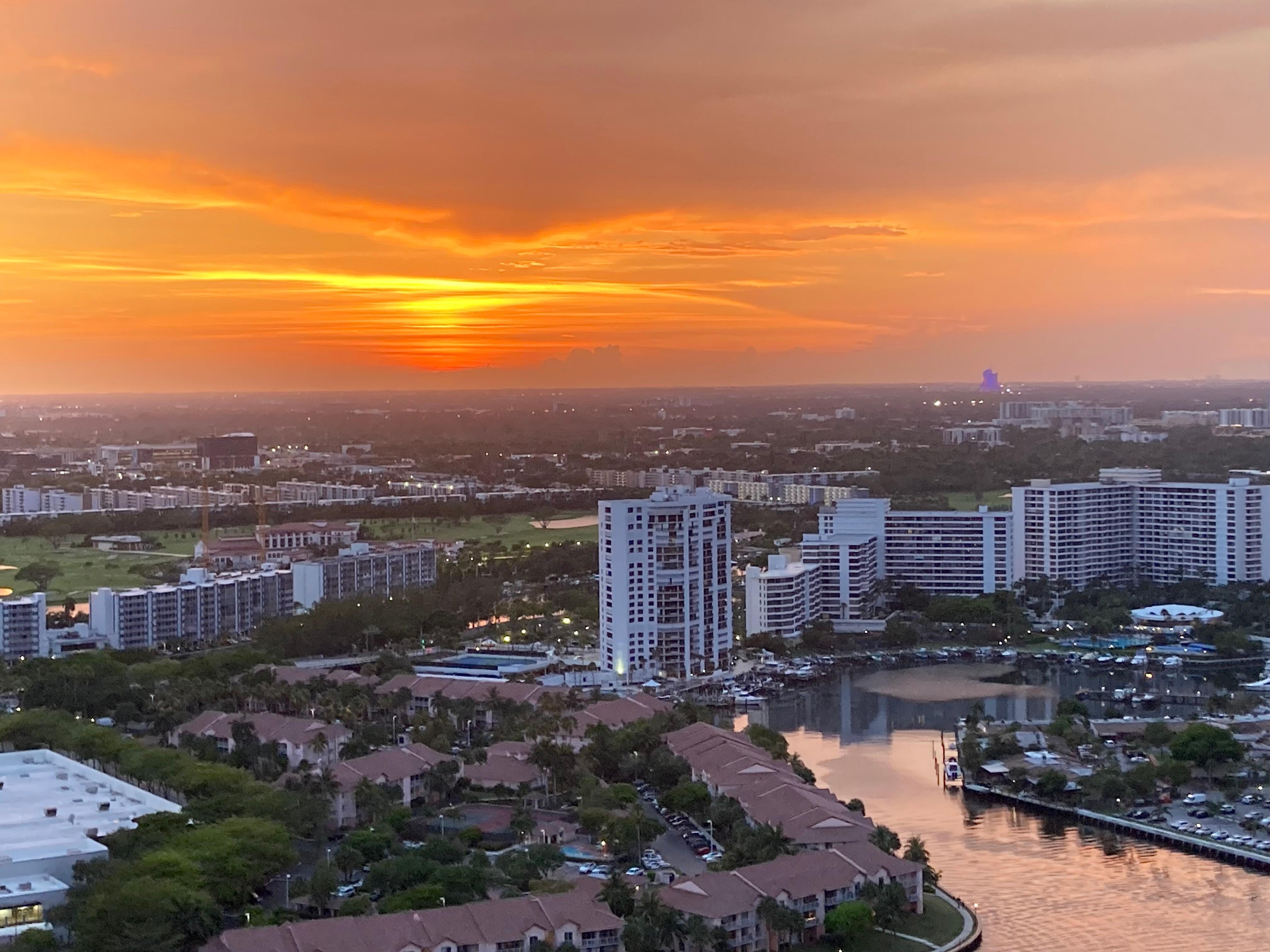 Sunset over Hallandale 