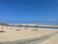 Amazing beach where you can relax or walk out to the Atlantic waves