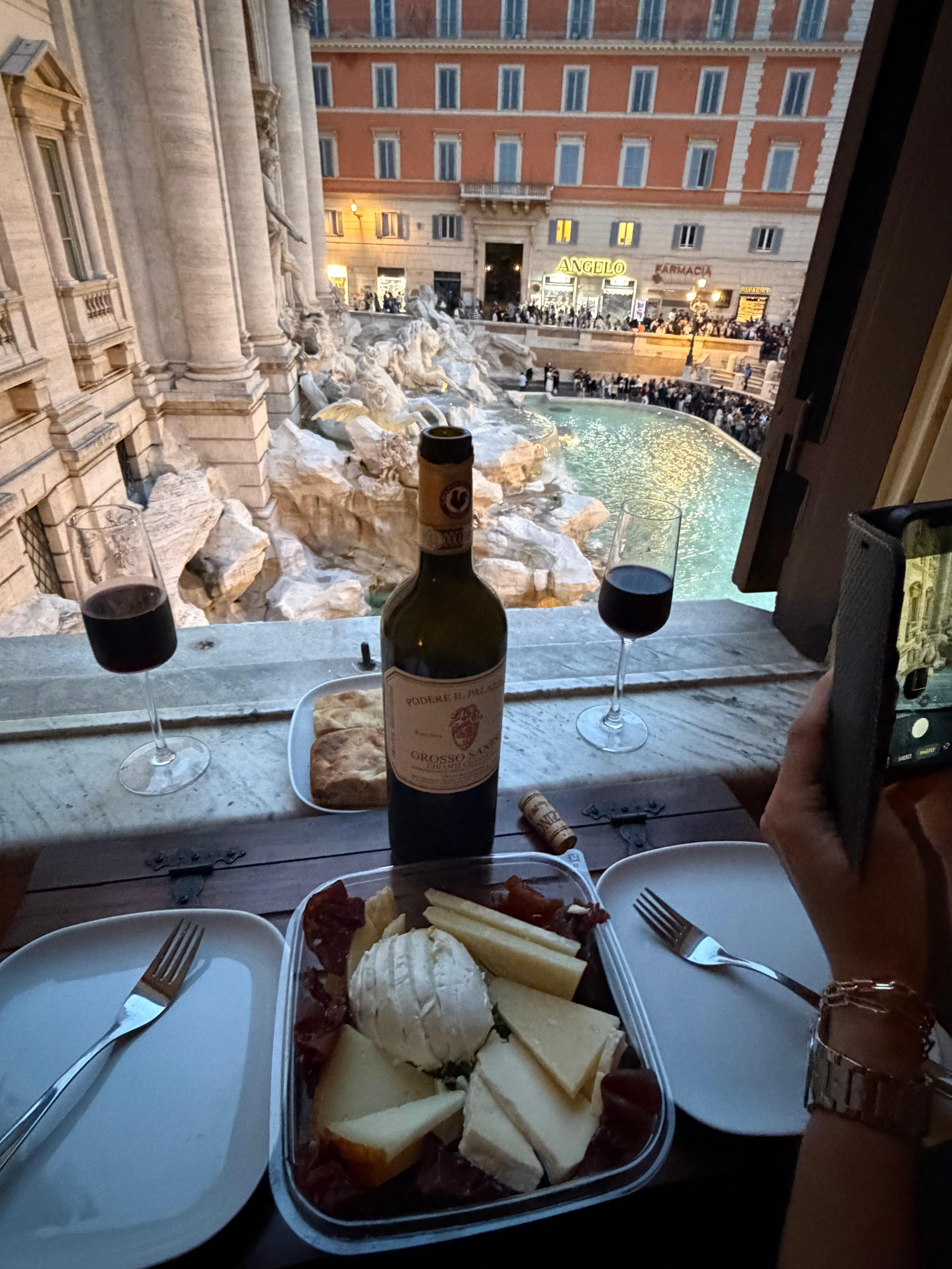 View out the living room window 