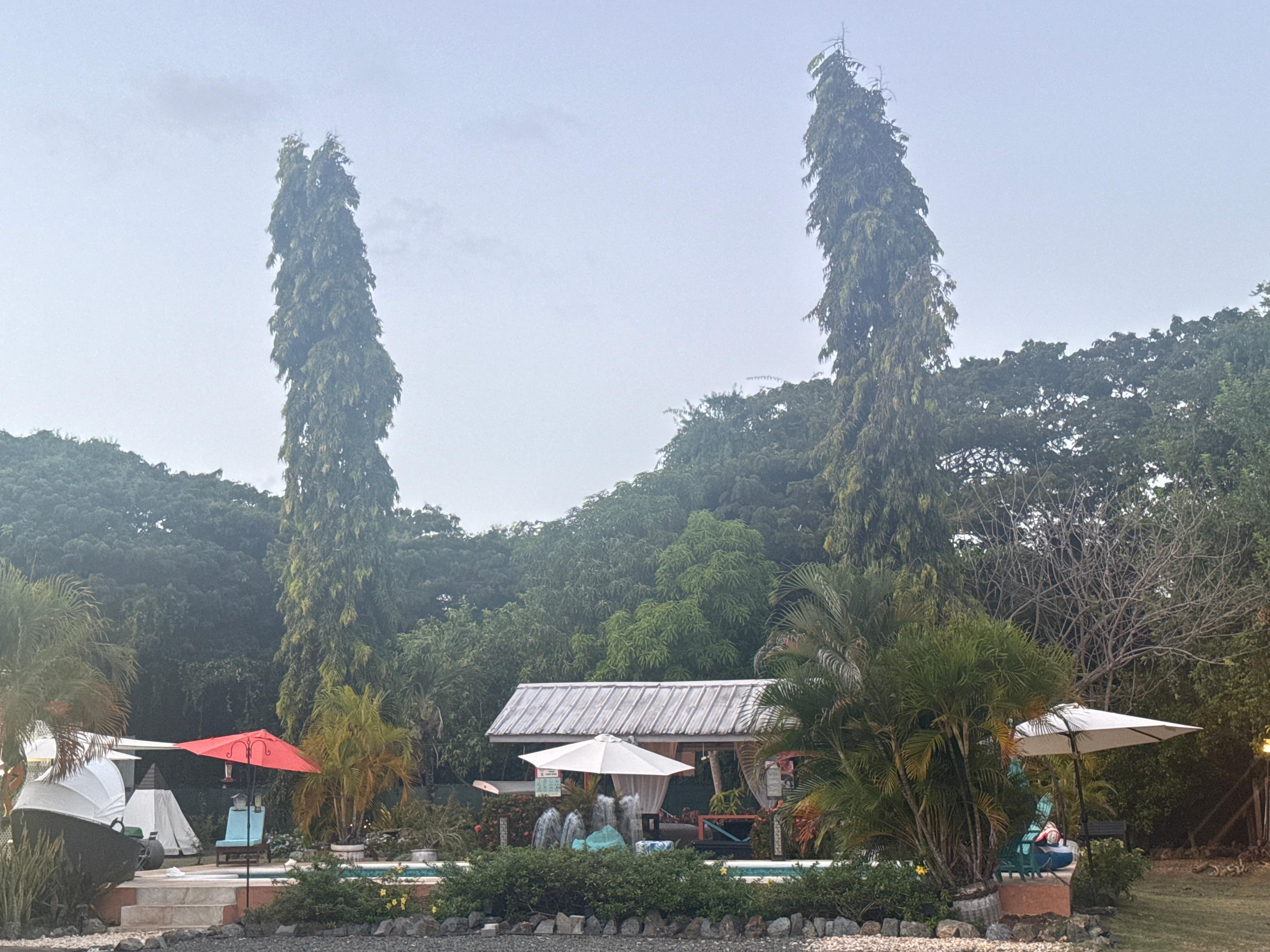 Area surrounding the pool