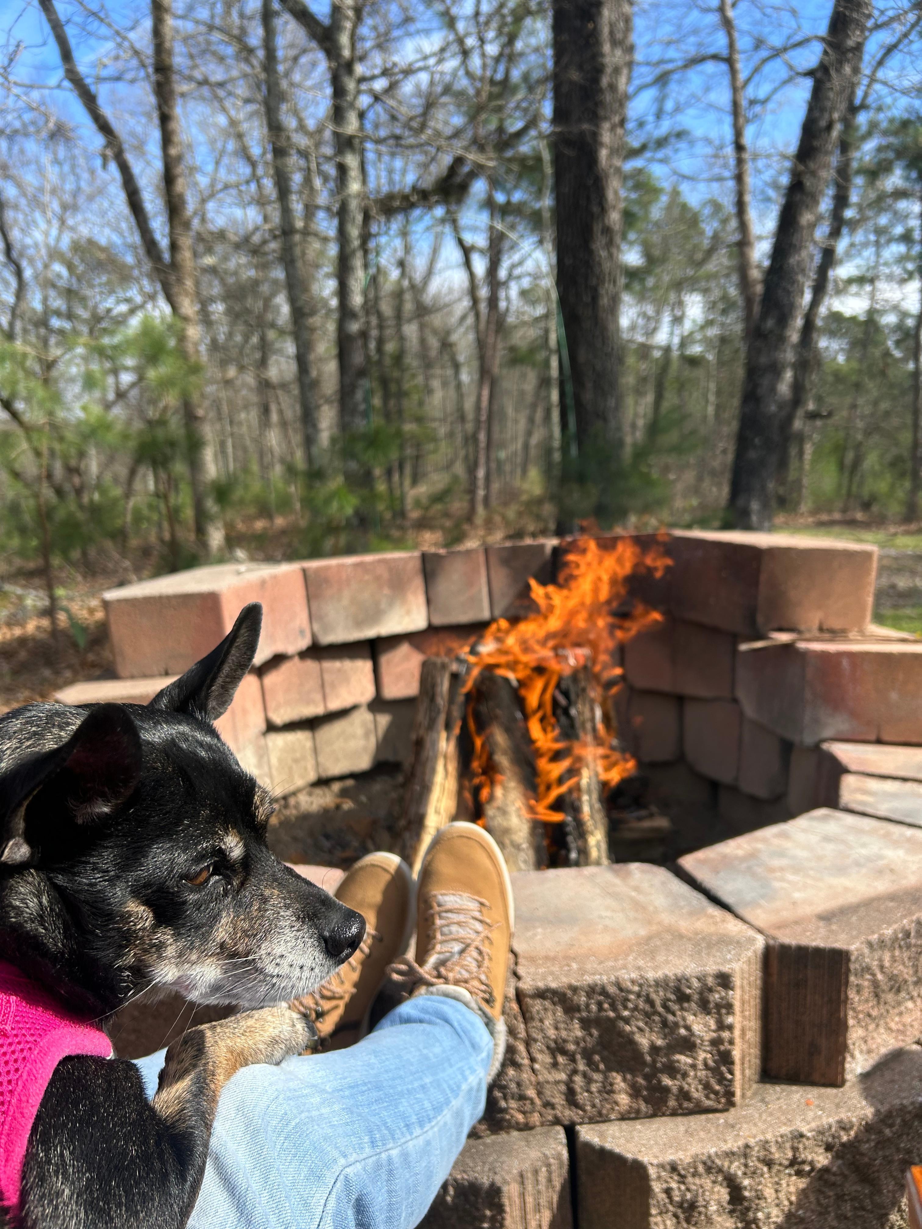 Gabby loved the fire pit too! Very relaxing!