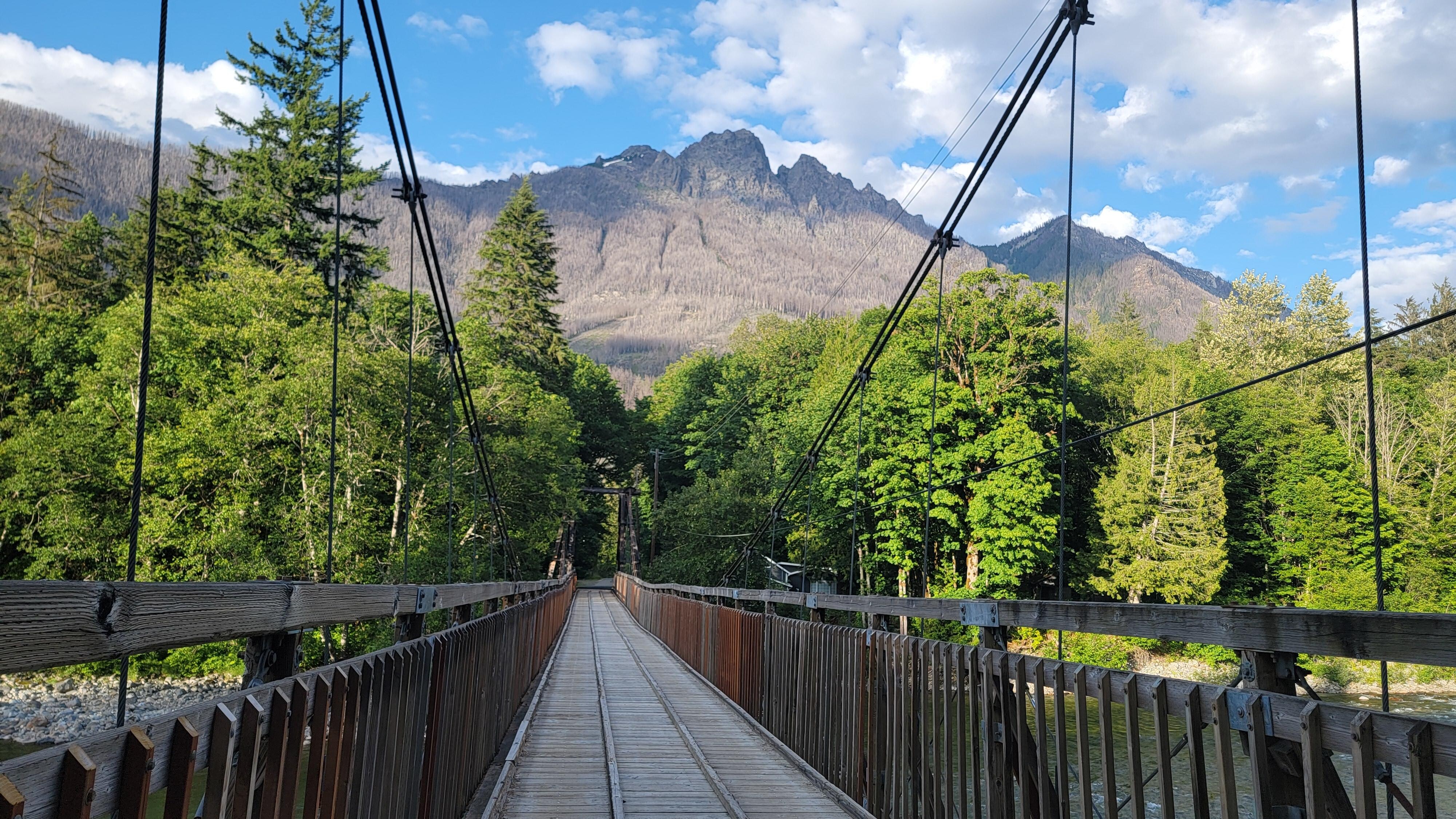 Mount Baring from the bridge.