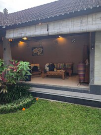 view from pool of the living area