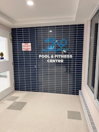 Pool entrance