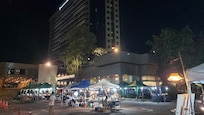 Local night market near the hotel