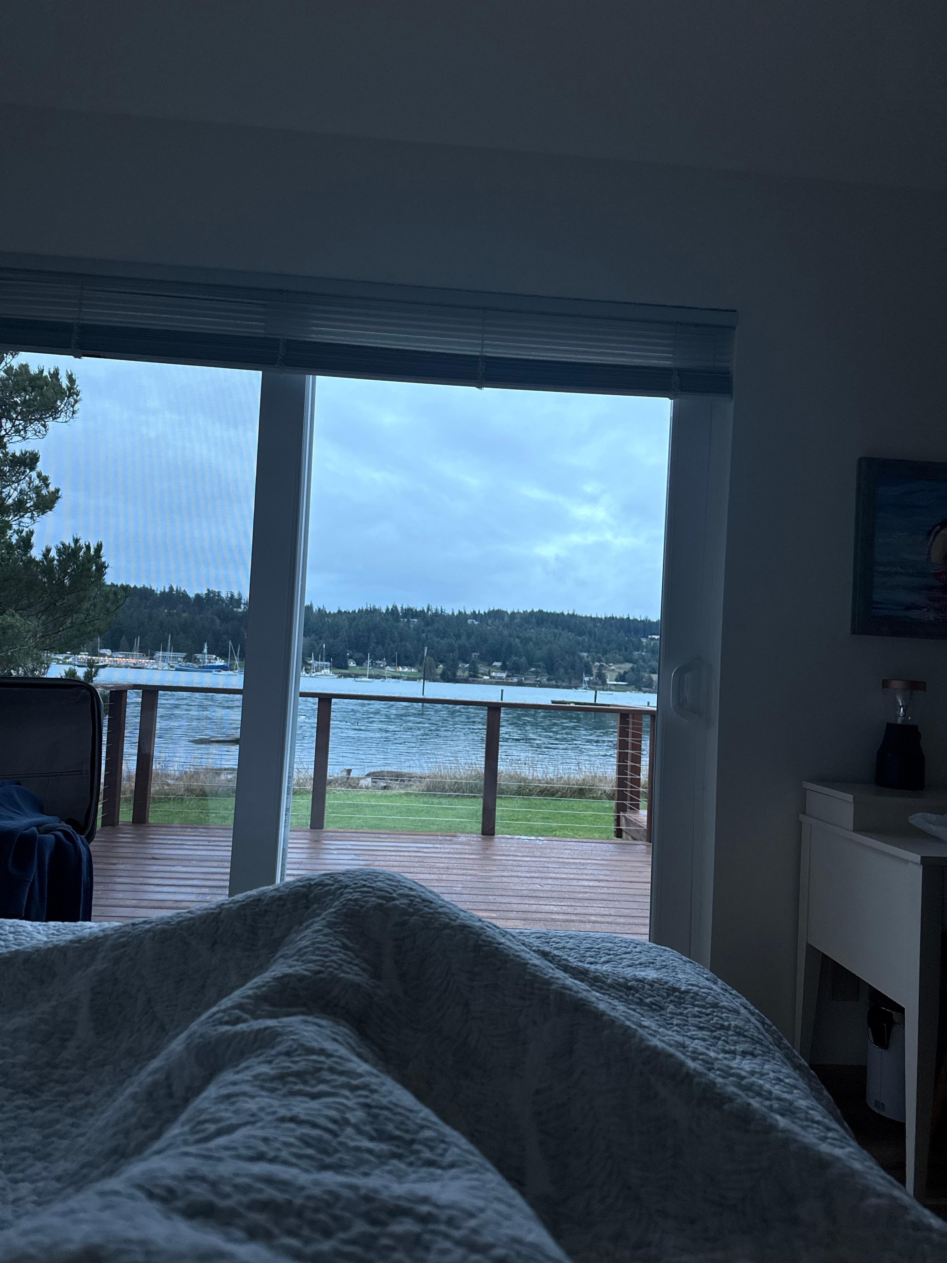 The view from the bed!