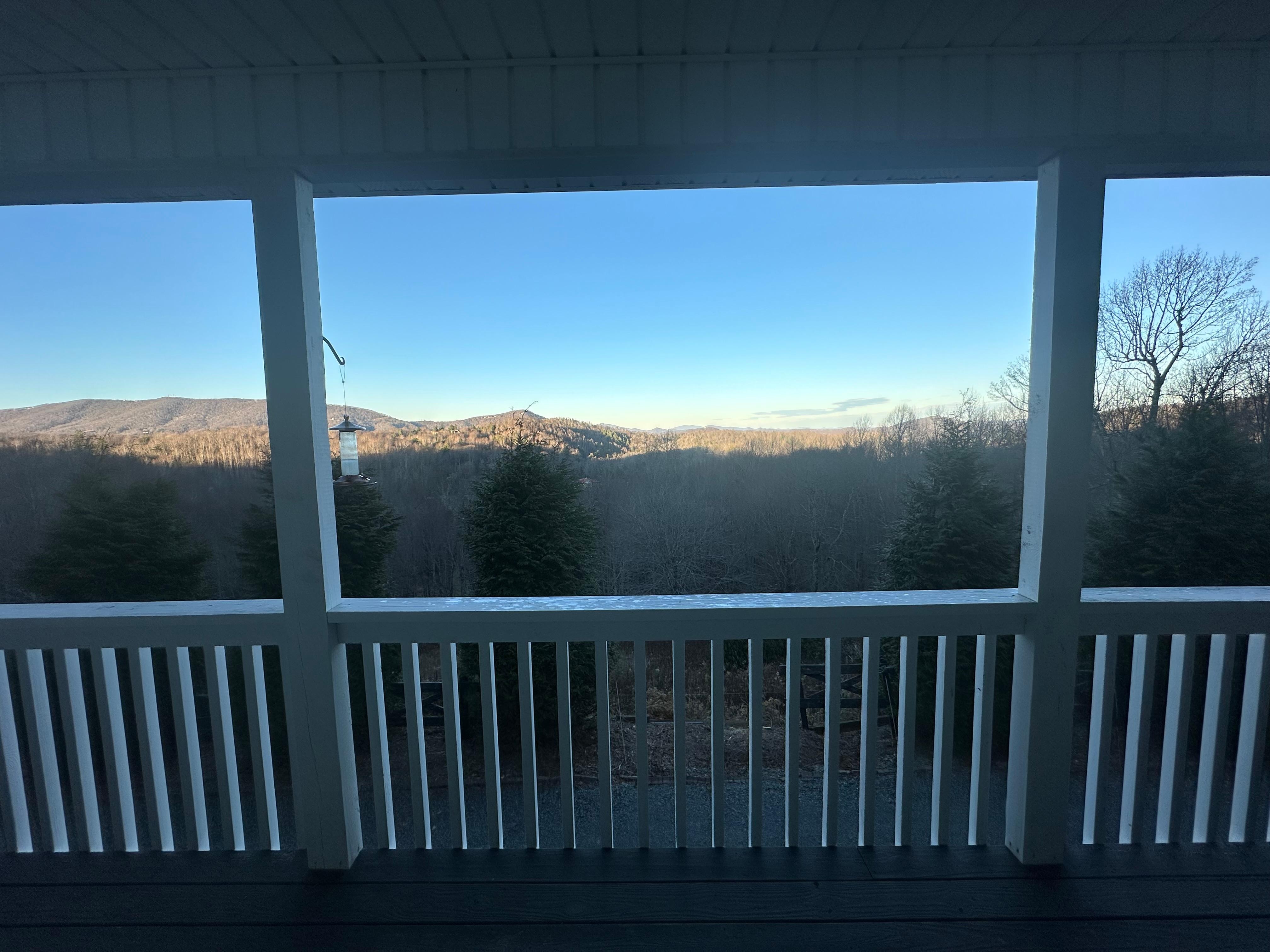 View from back porch