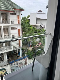 バルコニーからホテル正面の眺め