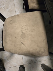 Stained kitchen chairs