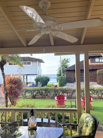 Morning view from the kitchen