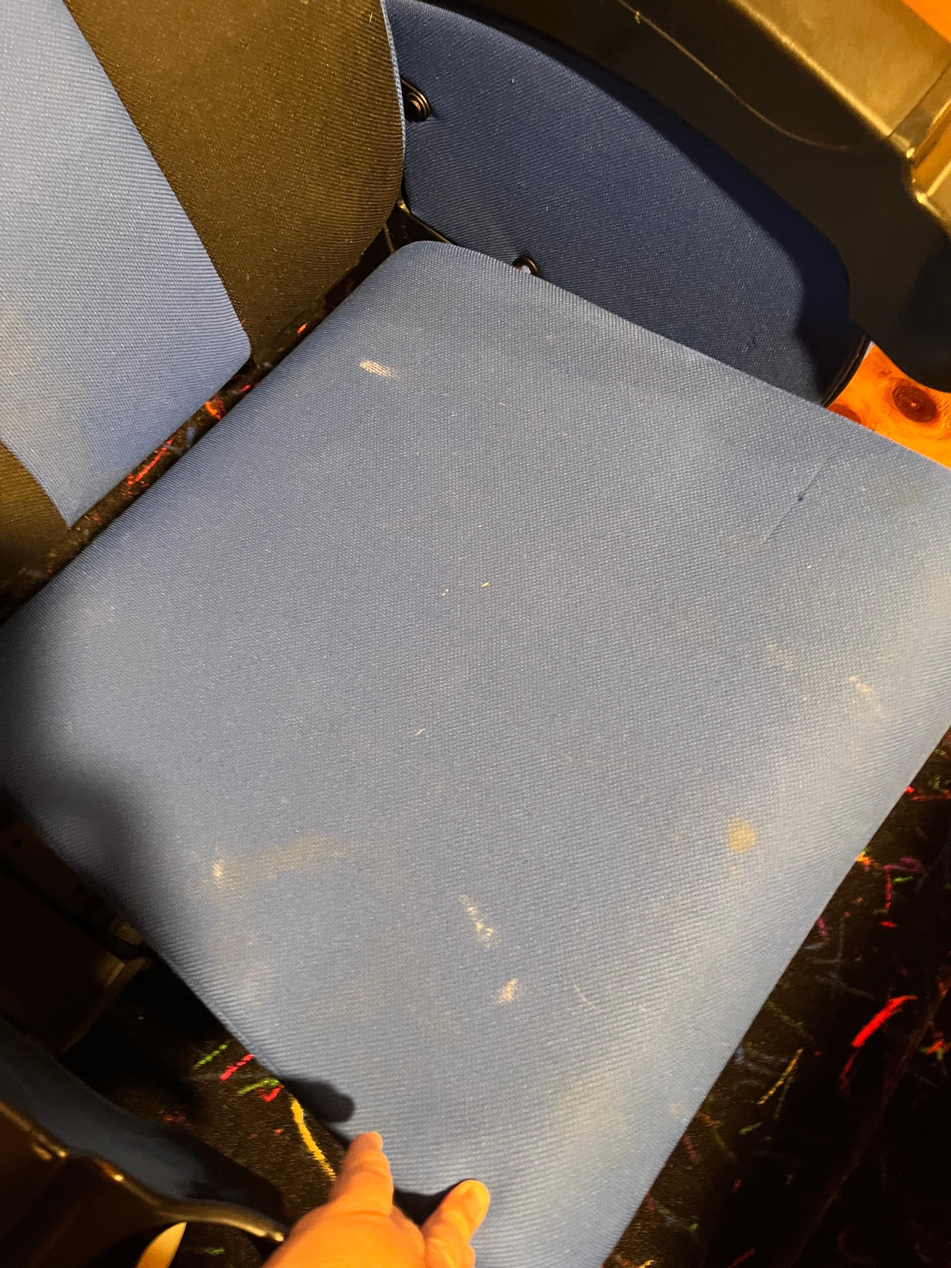 Stained movie room chair 1