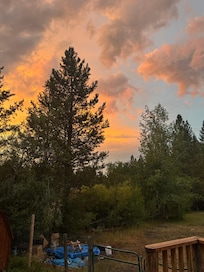 Sunset from the yard