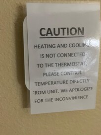 non functional thermostat