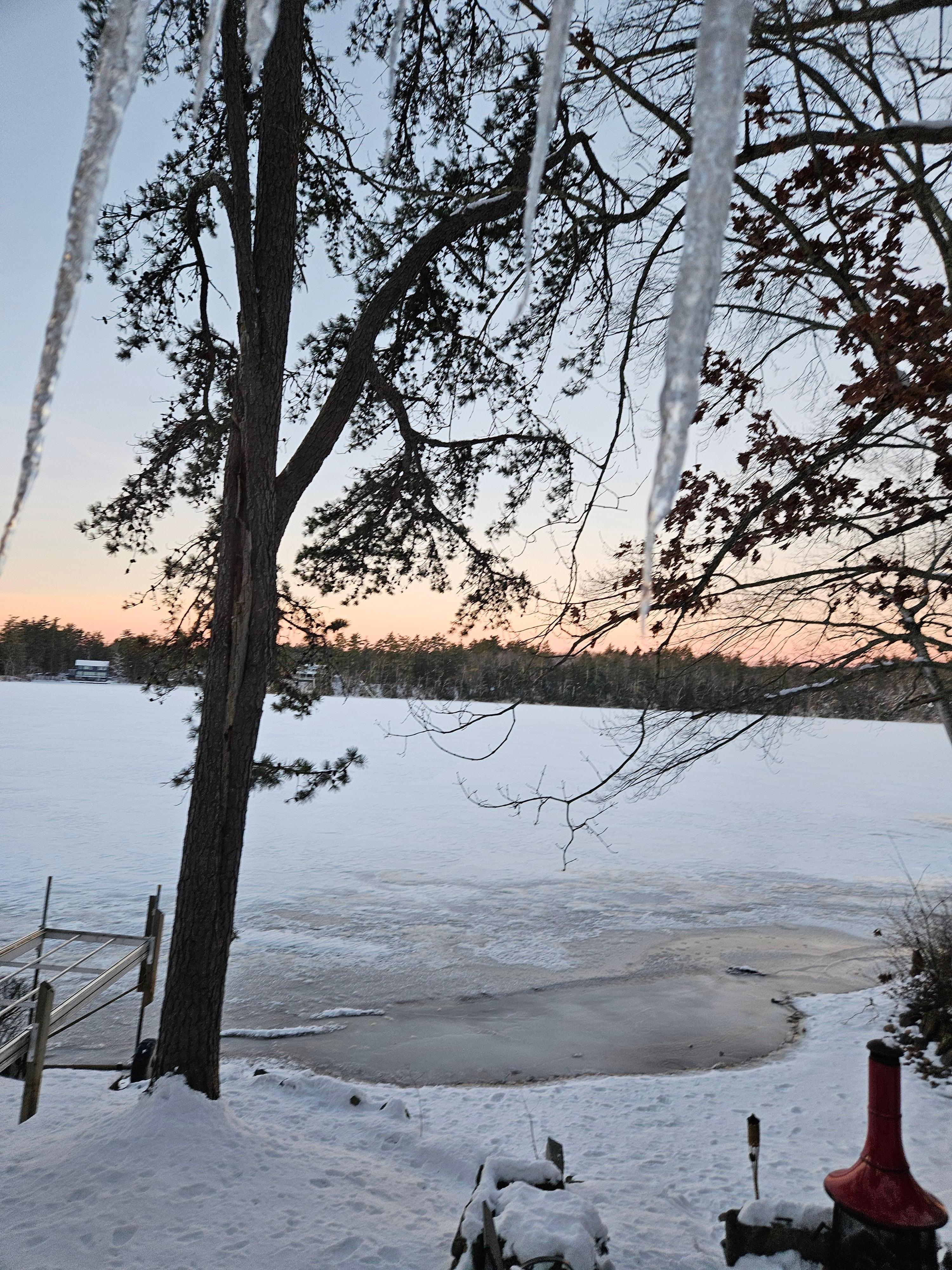 Sunrise on a cold winter's day.