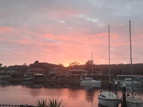 Sunrise from the back deck.