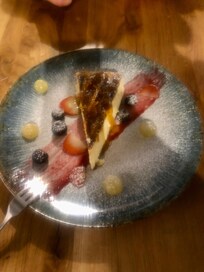 Leckerer Käsekuchen als Nachtisch